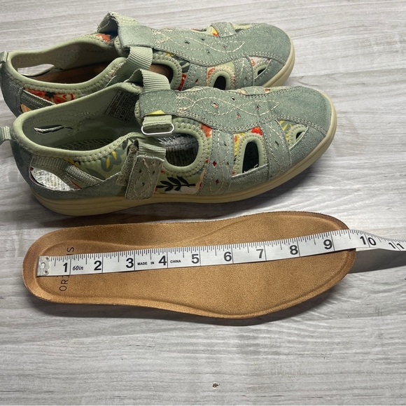 Earth Origins Effie Dusty Green Suede Fisherman Comfort Sandals Women’s size 7.5 - Picture 12 of 12